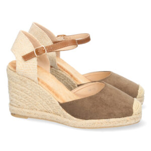 Sandalia de Cuña con Yute y Hebilla