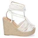 Sandalia de Cuña con Yute y Cordones