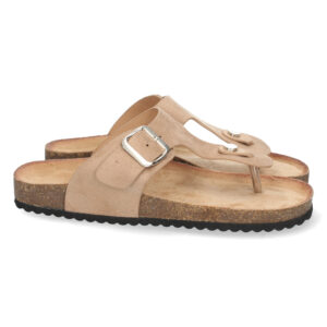 Sandalia Plana de Esclava con Hebilla