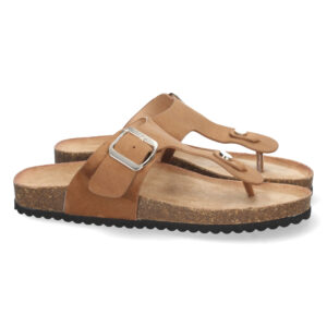 Sandalia Plana de Esclava con Hebilla