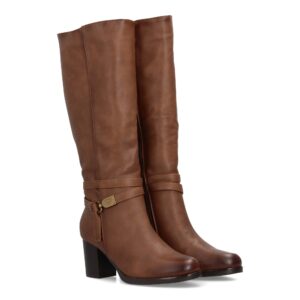 Bota alta con tacón para mujer