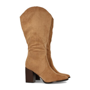 Bota de Tacon Cuadrado y Cremallera