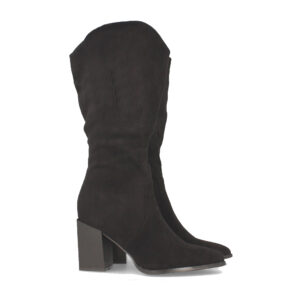 Bota de Tacon Cuadrado y Cremallera