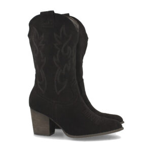 Bota Campera con Tacon y Grabado en Caña