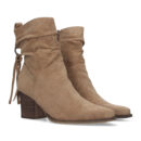 Botin de Tacon con Flecos y Cremallera