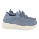 Zapatilla Plana con Material Elastico