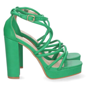 Sandalia de Tacon con Hebilla