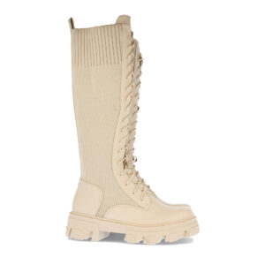 Bota de Plataforma con Elastico y Cordones