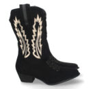 Bota de Mujer con Tacon Campero y Cosido