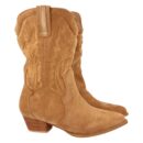 Bota de Mujer con Tacon Campero y Cosido en Caña