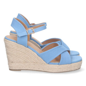 Sandalia de Cuña con Yute y Hebilla