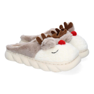 Zapatillas de Casa para Mujer con Diseño Navideño y Cómodo