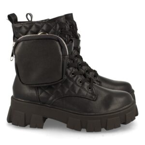 Bota de Plataforma con Bolso