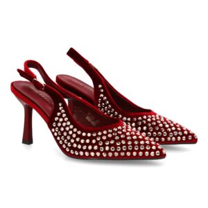 Zapato de salón punta fina y pedrería