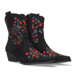 Botin de tacon comodo para mujer