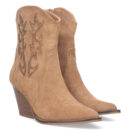 Botín campero con cierre de cremallera.