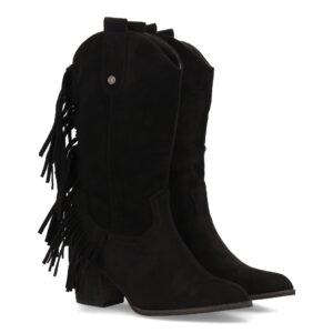 Bota cowboy con flecos laterales