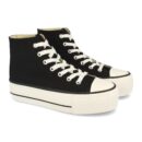 Zapatilla Abotinada de Plataforma con Cordones