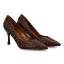 Stiletto mujer con pequeñas tachuelas metálicas