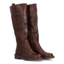 Bota con grabado cowboy para mujer