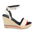 Sandalia de Cuña con Hebilla y Yute