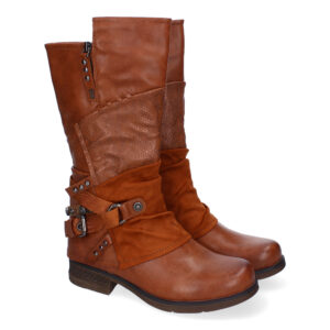 Botas de Mujer Con Detalles de Hebilla y Tiras Decorativas