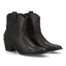 Botín cowboy baja para mujer.