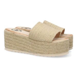 Zueco de yute para mujer
