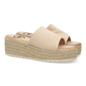 Zueco de yute para mujer
