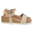 Sandalia de Cuña con Yute y Hebilla