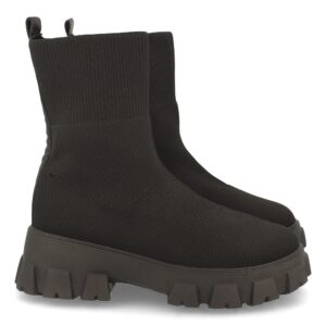 Botín de Plataforma con Material Elástico