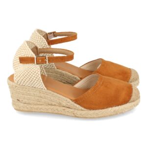Sandalia de Cuña con Yute y Hebilla