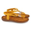 Sandalia Plana de Esclava con Elástico