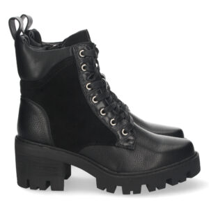 Botín de Tacón con Cordones y Cremallera