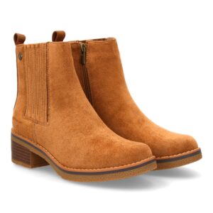 Botín mujer con tacón cierre elástico