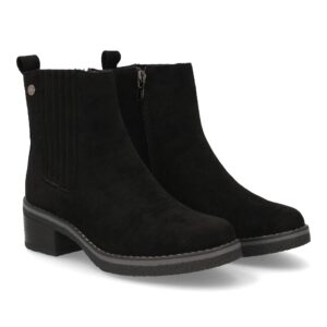 Botín mujer con tacón cierre elástico