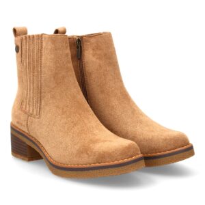 Botín mujer con tacón cierre elástico