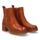 Botín mujer con tacón y cremallera