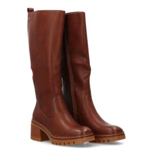 Bota alta mujer tacón medio