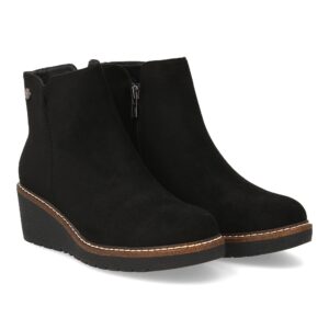 Botín de cuña estampado liso