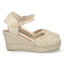 Sandalia de Cuña con Yute y Hebilla