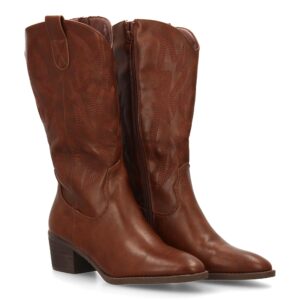 Bota cowboy con diseño en caña