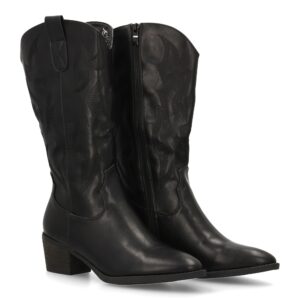 Bota cowboy con diseño en caña