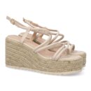 Sandalias de cuña de yute para mujer