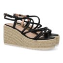 Sandalias de cuña de yute para mujer