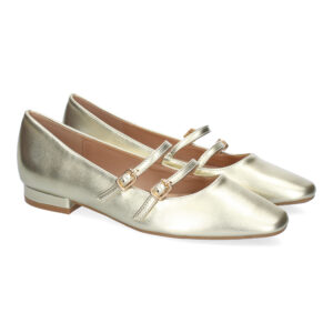 Zapato de Mujer tipo Bailarina Francesita con Elegante Diseño y Doble Cierre de Hebilla