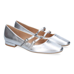 Zapato de Mujer tipo Bailarina Francesita con Elegante Diseño y Doble Cierre de Hebilla