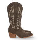 Bota Campera con Tacon y Bordado