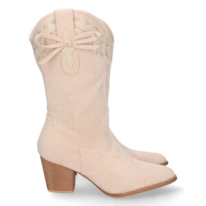 Bota de Tacon con Grabado y Lazo
