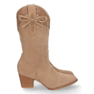 Bota de Tacon con Grabado y Lazo